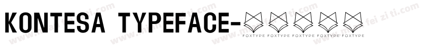 Kontesa Typeface字体转换